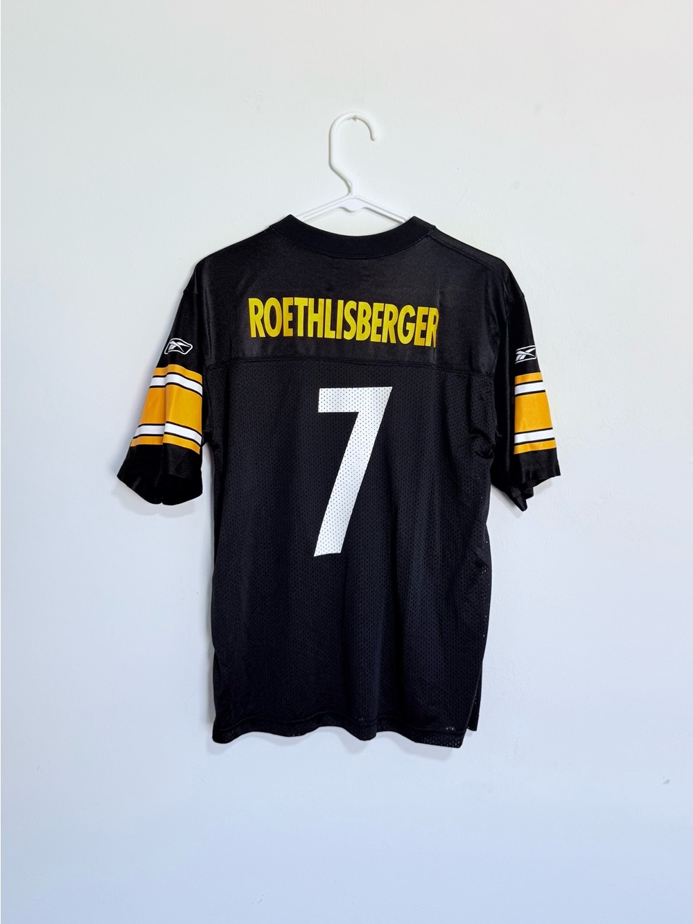NFL Pittsburgh Steelers Ben Roethlisberger Black and Yellow Football Jersey #7